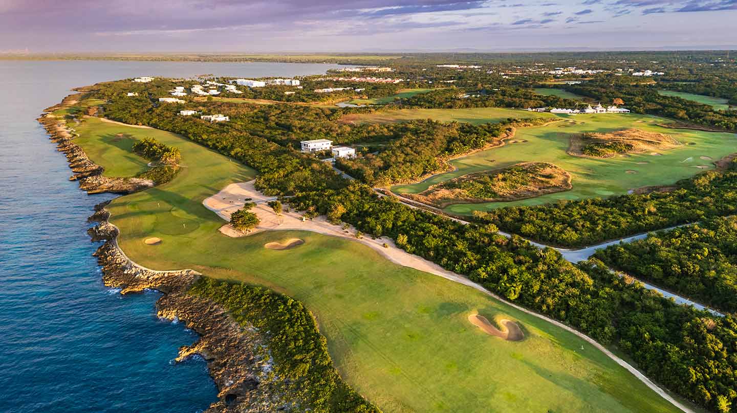 Vista aérea de complejo